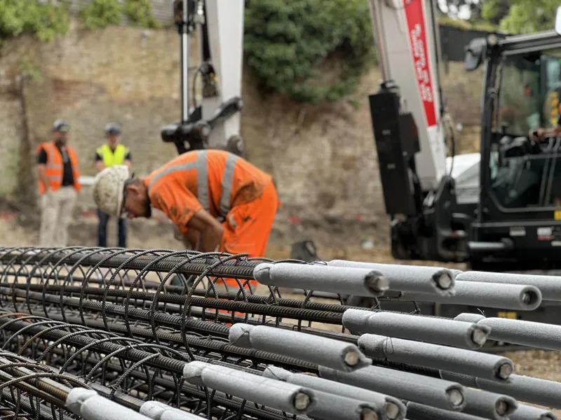 Basement mechanical electrical plumbing and safety systems installation