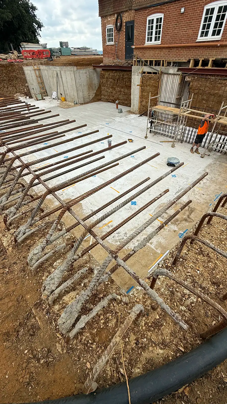 Specialist basement construction team — in-house delivery, temporary works and BS 8102 waterproofing design for Northern England projects