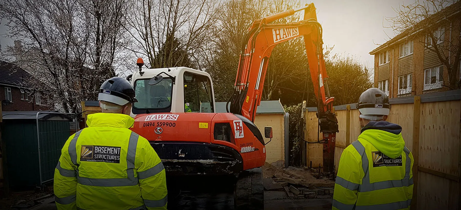 Basement mechanical electrical plumbing and safety systems installation